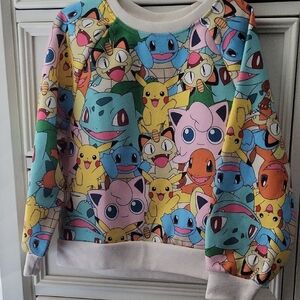 Pokémon Characters Crewneck Sweatshirt - Multicolor - 6 /6X